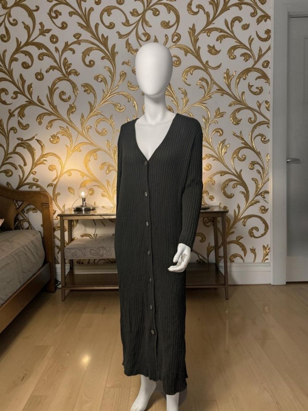 ERES Flirt Cote Long Dress Mousse Olive Sz M/L New W Tags - Picture 2 of 7